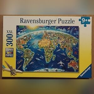 Ravensburger "World Landmarks Map" - 300XXL Piece Puzzle